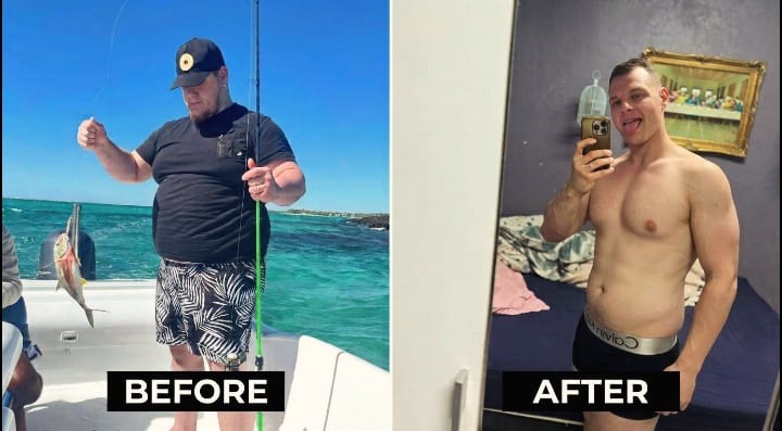 Male client athletic physique recomposition and core definition